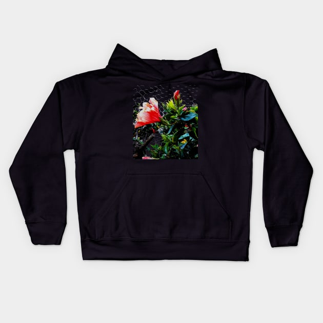 Hibiscus Kids Hoodie by mindprintz